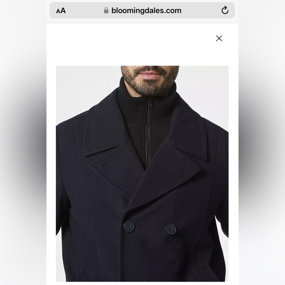 NWT Danton Melton Peacoat by Andrew Marc